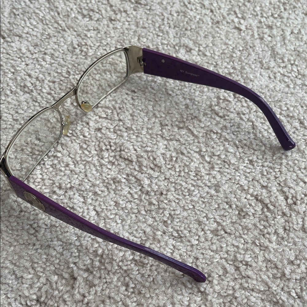 Chic Purple and Gold Women's Glasses - Picture 7 of 7